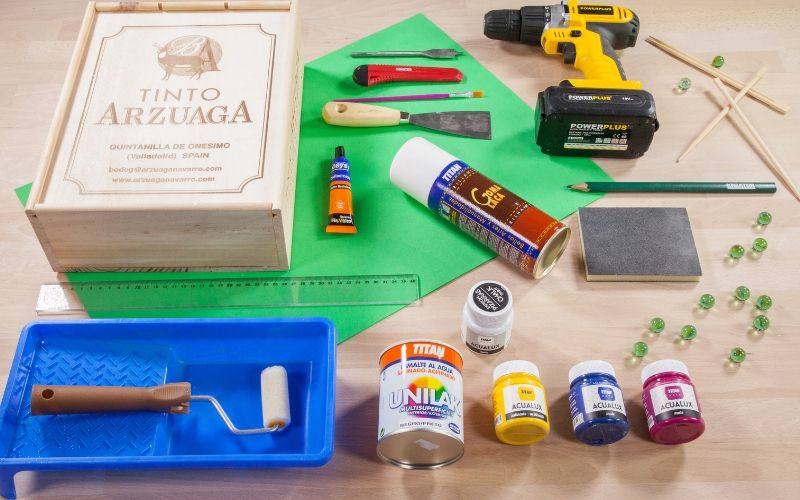 Herramientas para crear el billar de juguete