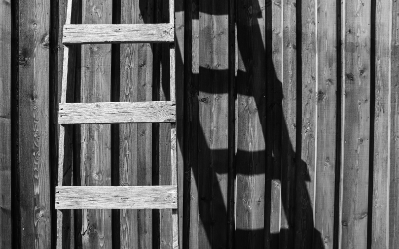 Escaleras de mano de madera