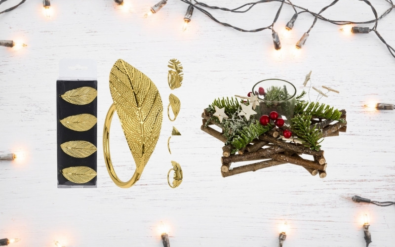 Accesorios originales para la mesa de Navidad