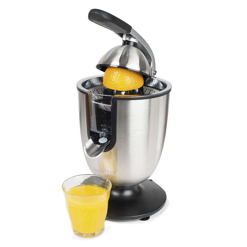 Exprimidor HABITEX CC3800 | Ferreterías cerca de ti Cadena88 Este exprimidor convierte la cáscara de las naranjas en