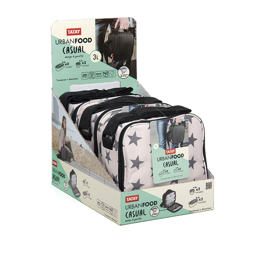Bolsa TATAY porta alimentos Kit Urban Food modelo Casual Stars