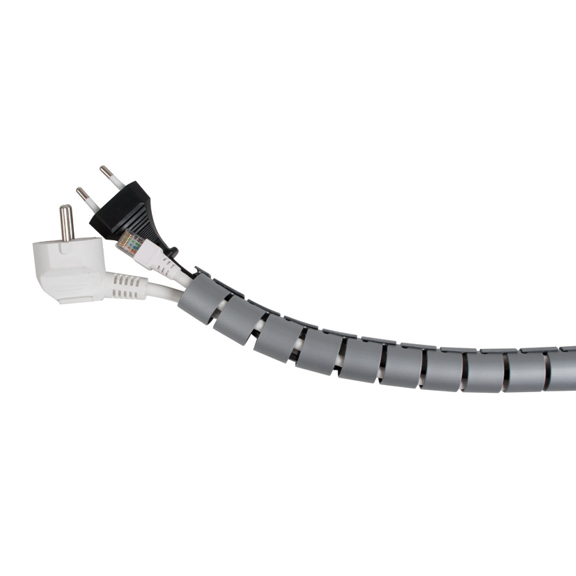 Organizador cables DUOLEC gris 2 m