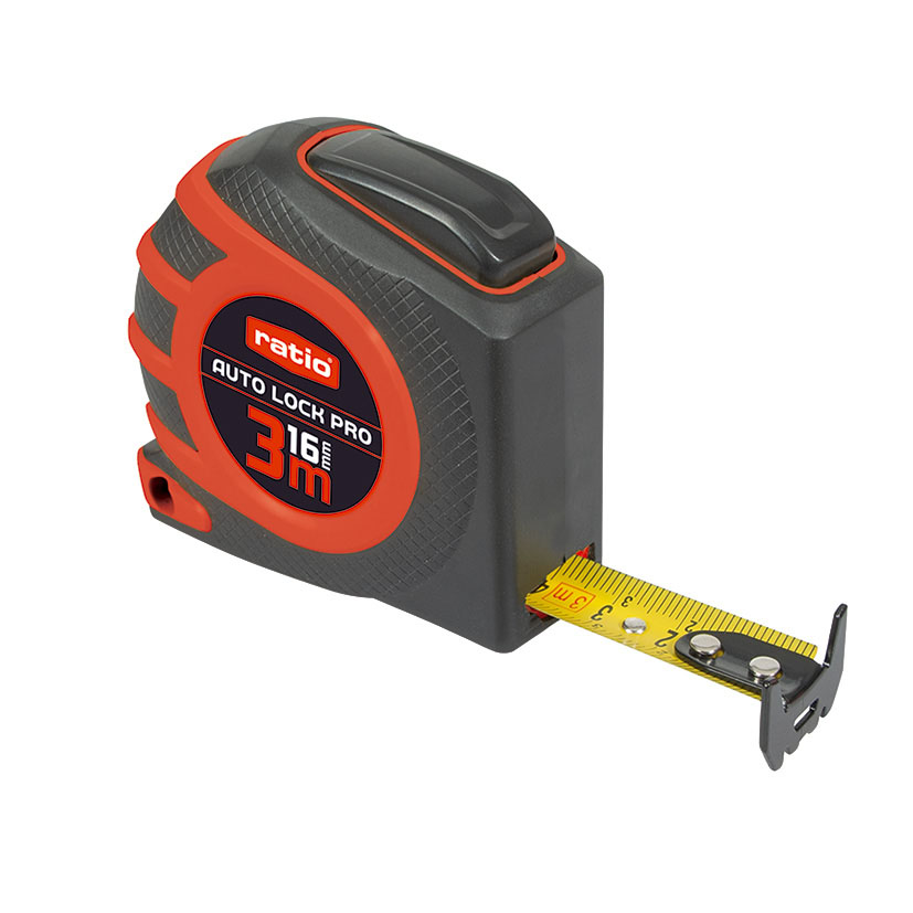 Flexómetro RATIO Auto Lock Pro - Longitud cinta Max 3 Metros
