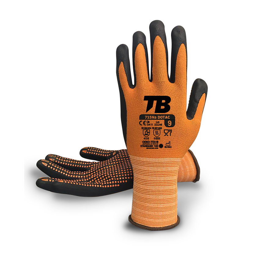 Guantes BODERO 715Na DOTAC - Talla 8