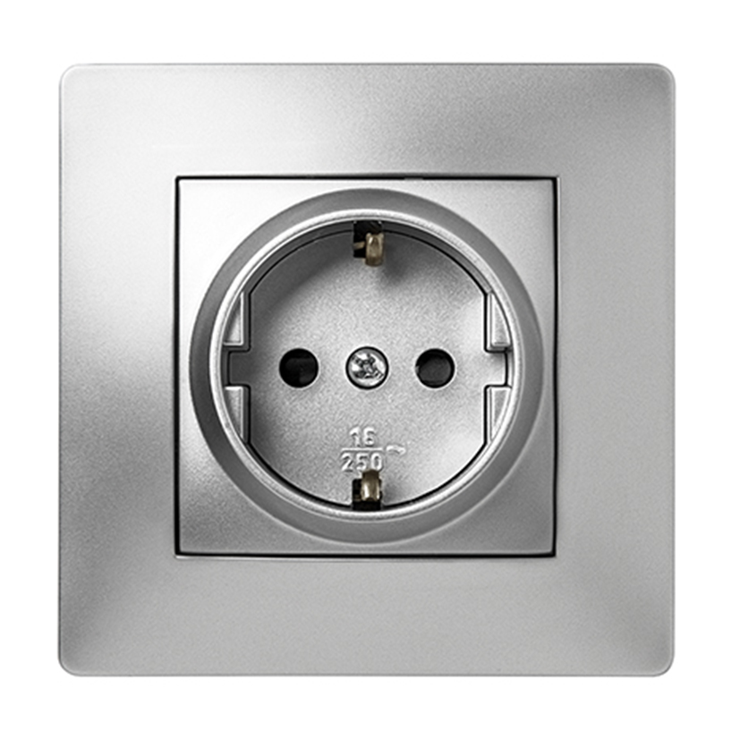Famatel Enchufe para estancias con humedad estanco (Gris, x 2