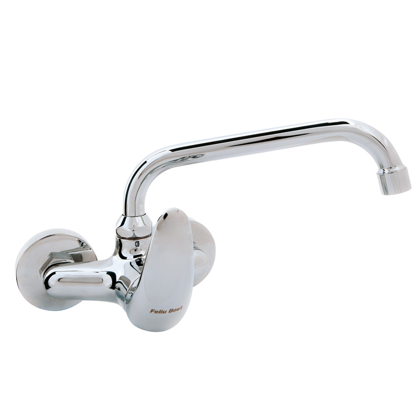 Grifo monomando fregadero pared BOET serie Cinco 110mm | Ferreterías