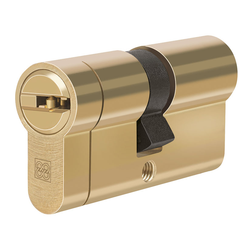 Cilindro alta seguridad CADENA88 serie MPRO latonado doble embrague