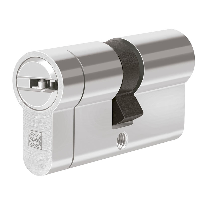 Cilindro alta seguridad CADENA88 serie MPRO niquelado doble embrague