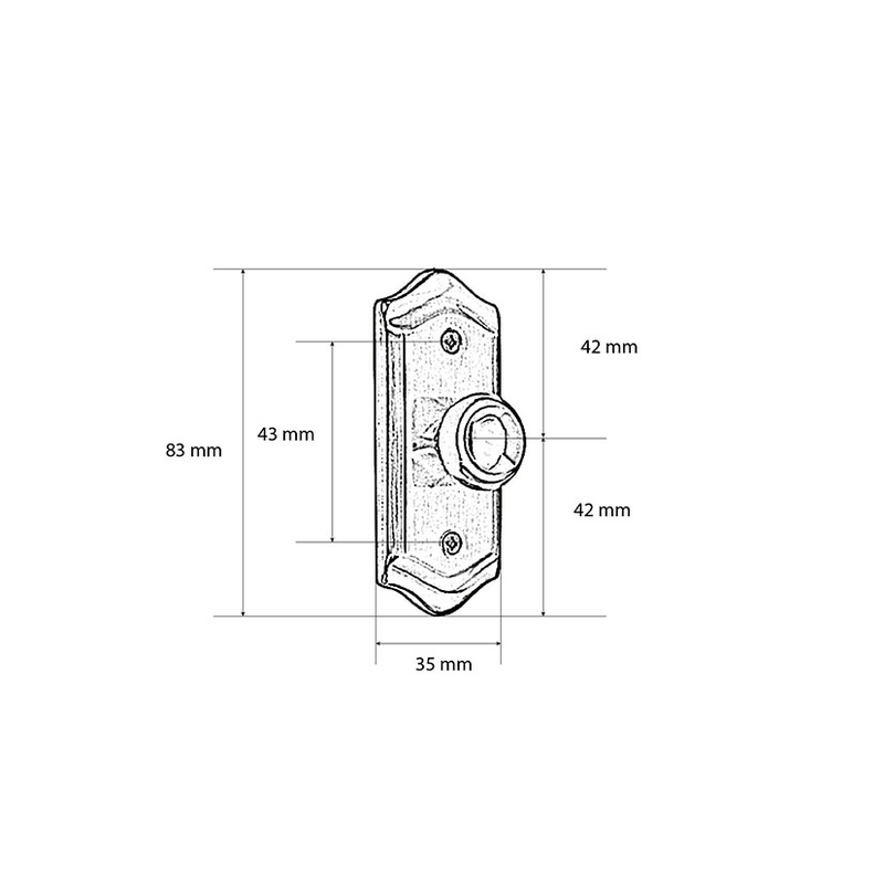 Tirador armario JANDEL EQUAL EQ-203. 20 unidades
