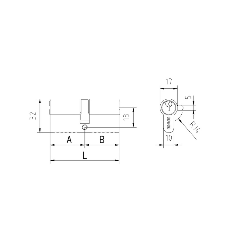 Cilindro MCM modelo 4 30-30 mm