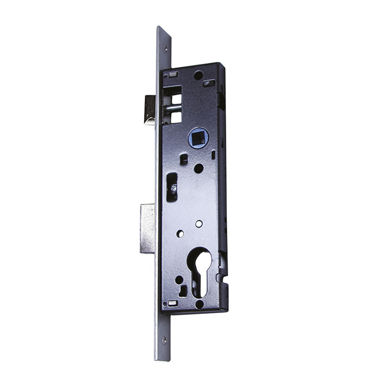 Cerradura embutir carpintería metálica ISEO serie 741N cromado