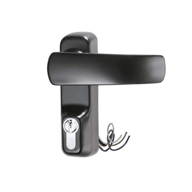 Manilla y llave puerta antipánico ISEO serie Idea