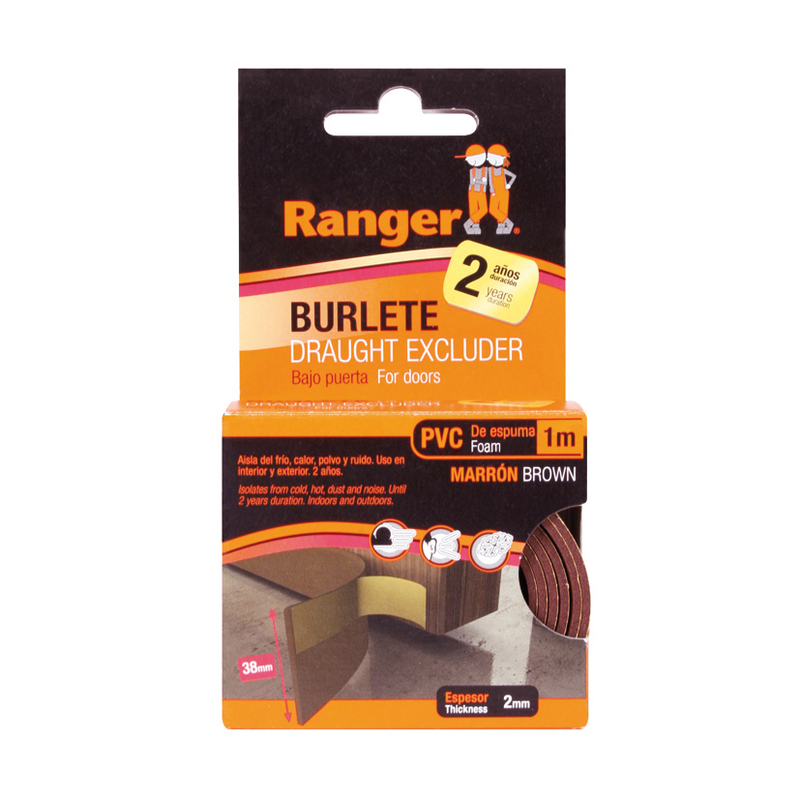Burlete bajo puerta umbral 1m/38mm
