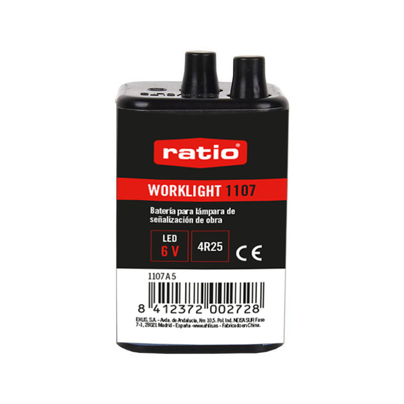 Batería lámpara señalización de obra RATIO