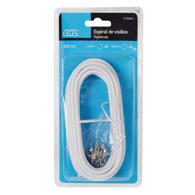 Kit de instalación EHL de varilla espiral para visillos