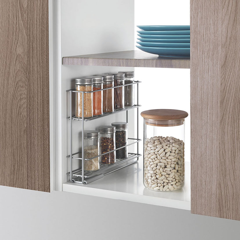 Especiero deslizante 2 estantes METALTEX 