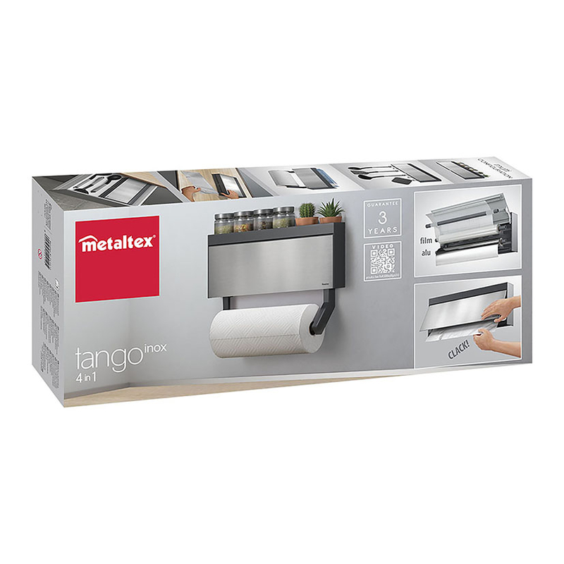 Portarrollos pared cocina METALTEX Tango inox