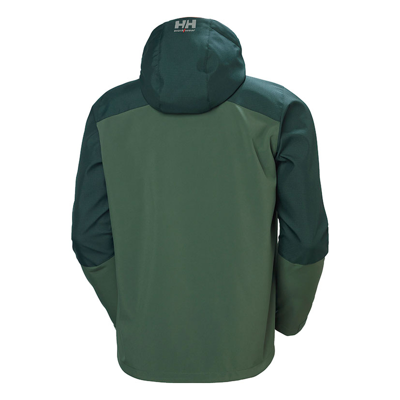 Chaqueta softshell HELLYHANSEN Oxford Hooded Verde oscuro