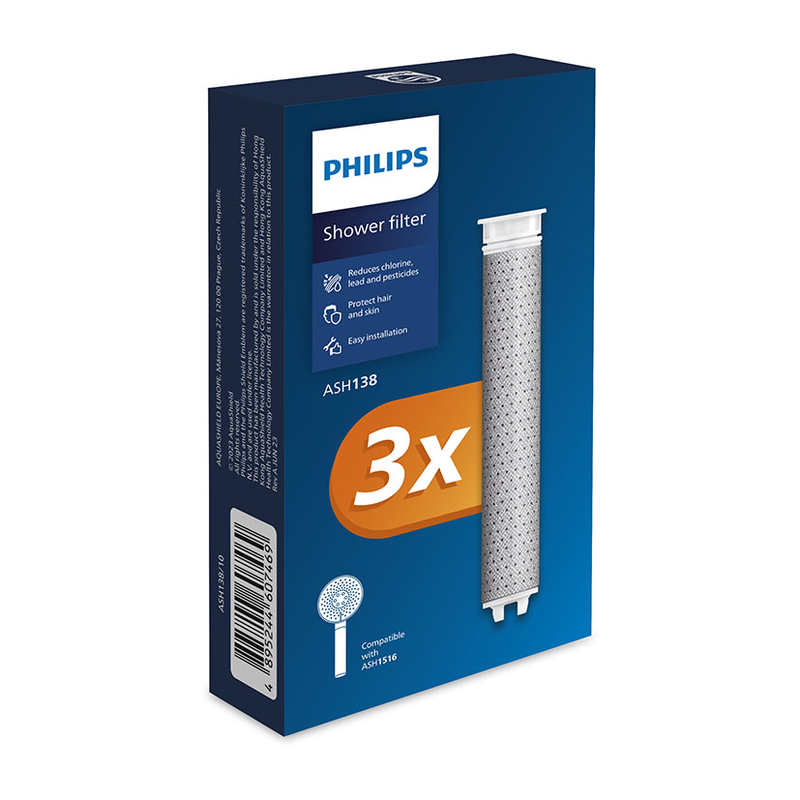 Pack 3 filtros recambio PHILIPS teleducha CR ASH1516CH/10