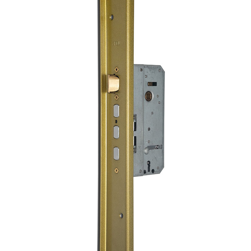 Cerradura seguridad de embutir ARCU 511-45 S.T.S. serie Arcublock Dorado