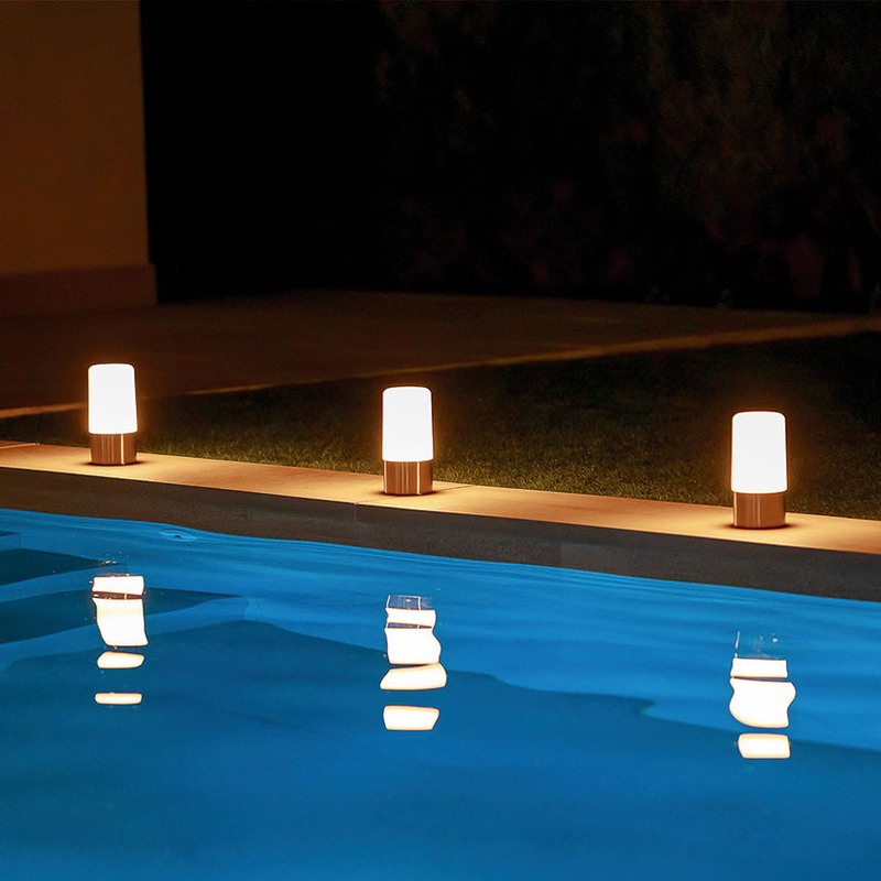 Lámpara exterior portátil recargable NEW GARDEN Maia brass