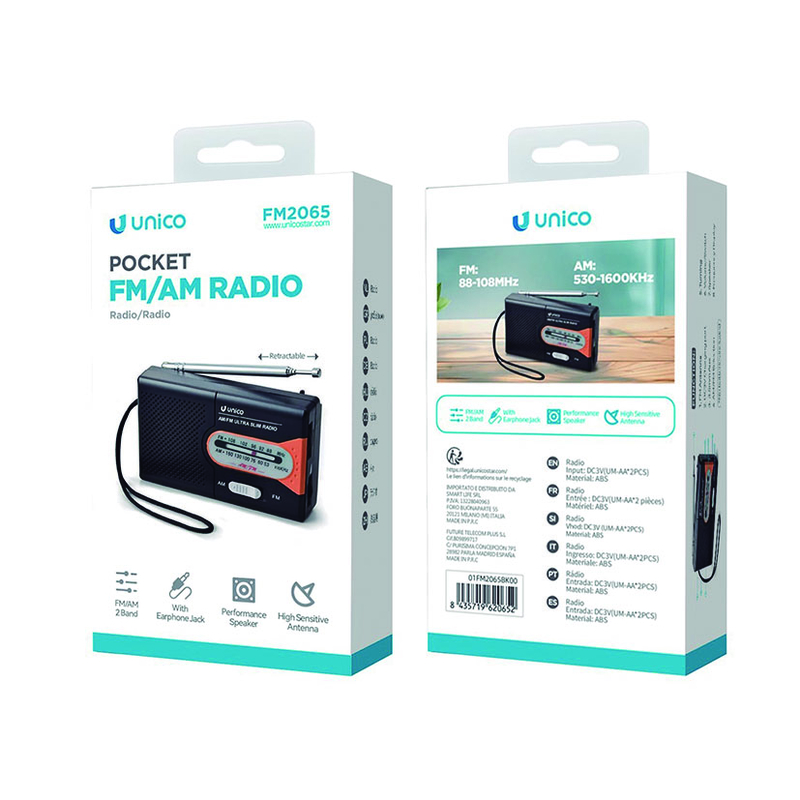 Radio portátil AM/FM UNICO FM2065