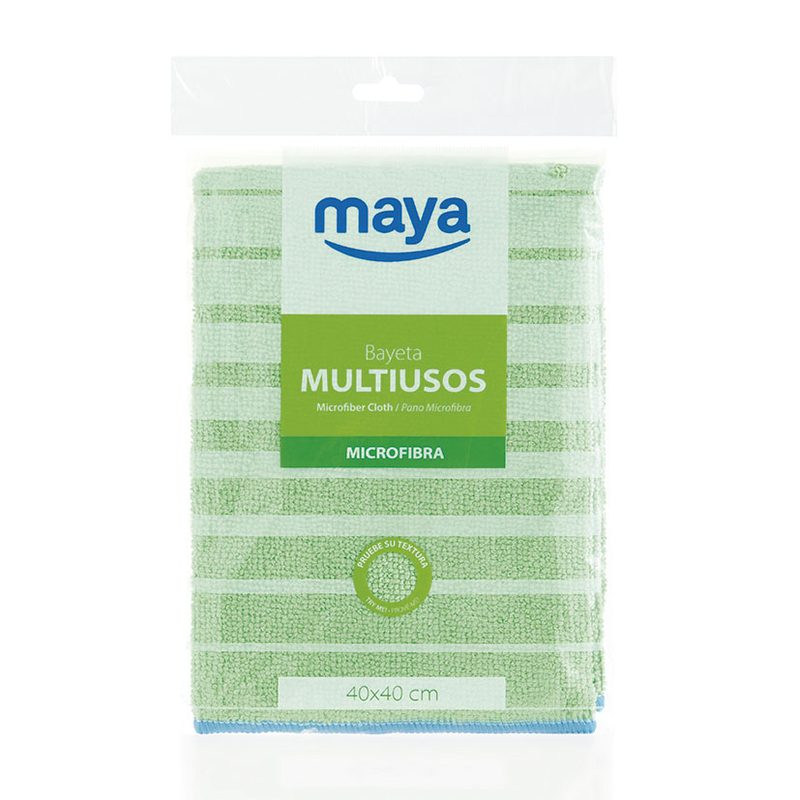 Bayeta y gamuza MAYA microtex multiusos 40x40 cm