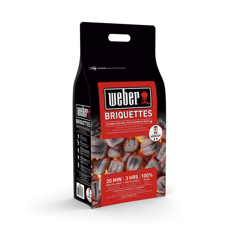 Saco briquetas WEBER 4 kg