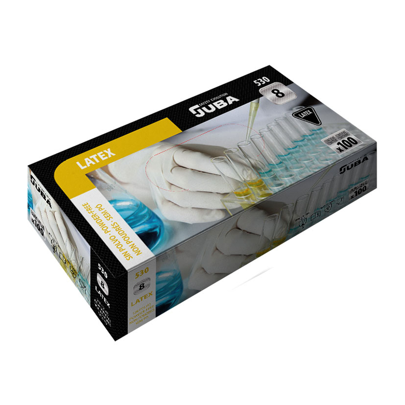 Guantes látex desechables JUBA 530  100 unidades