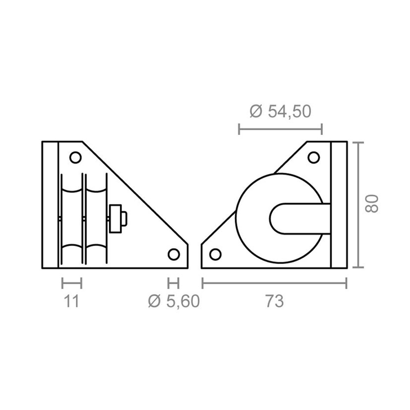 Polea pérgola MICEL TLD20 lateral