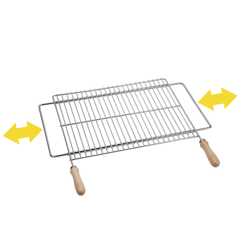 Parrilla extensible acero cincado