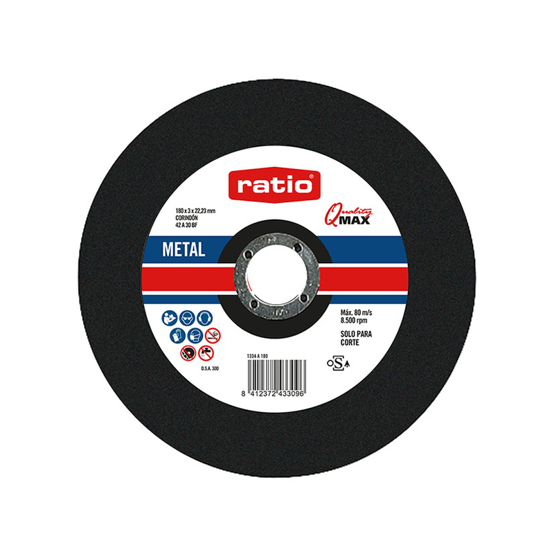 Disco de corte de metal RATIO Quality Max Corindón
