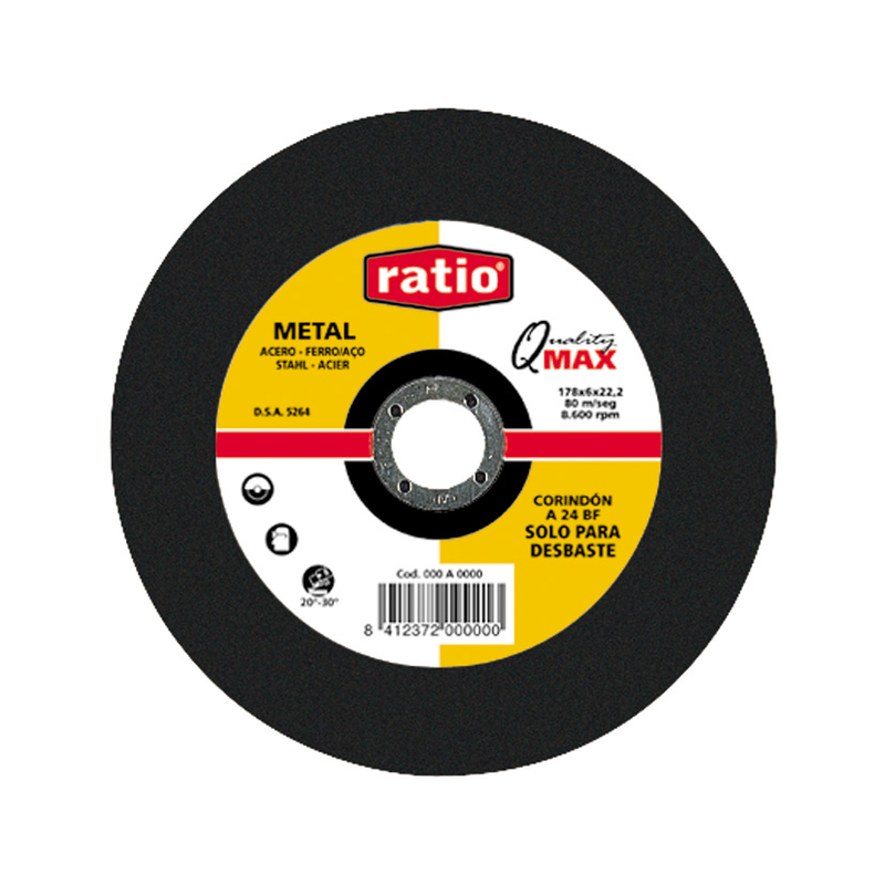 Disco de desbaste de metal RATIO Quality Max. 10 unidades