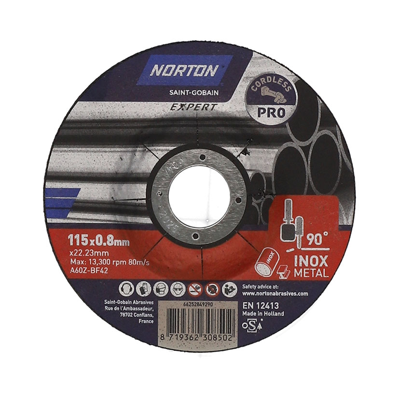 Disco corte inox/metal NORTON Expert
