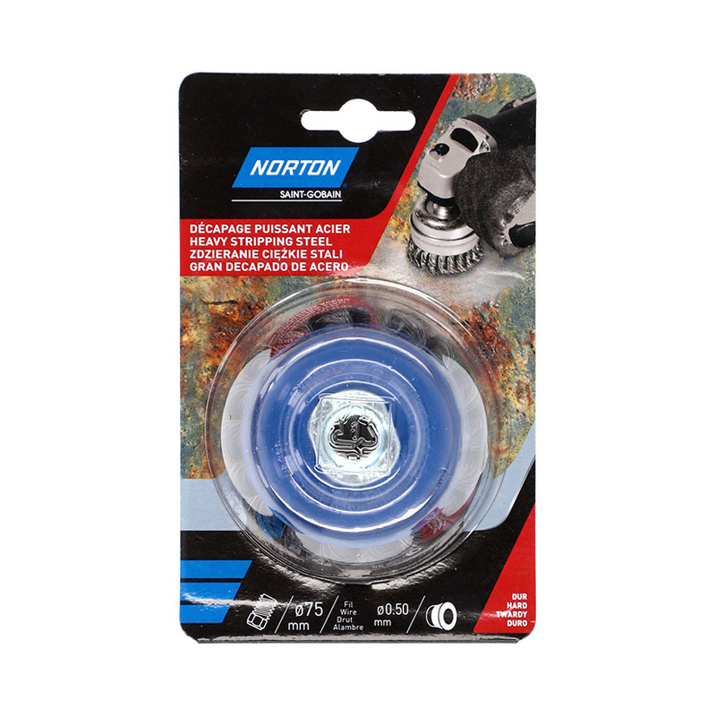 Cepillo taza NORTON Expert alambre trenzado