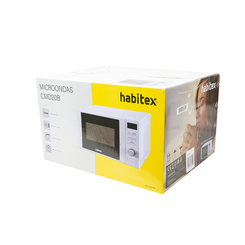 Microondas digital 20L HABITEX CMD20B blanco