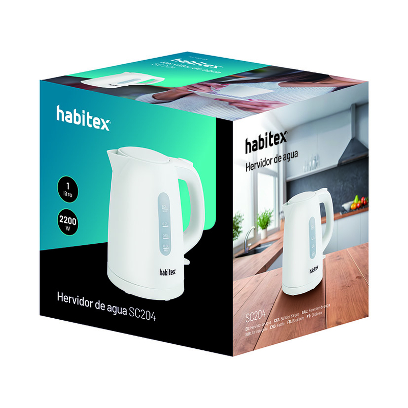 Hervidor de agua 2200 W HABITEX SC204