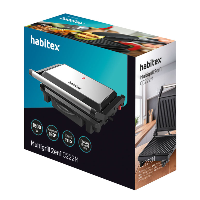 Multigrill 2 en 1 HABITEX CC222M 1.500 W