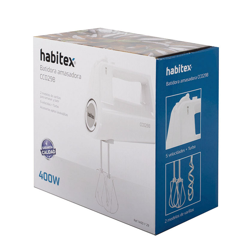 Batidora amasadora 400 W HABITEX CC029B