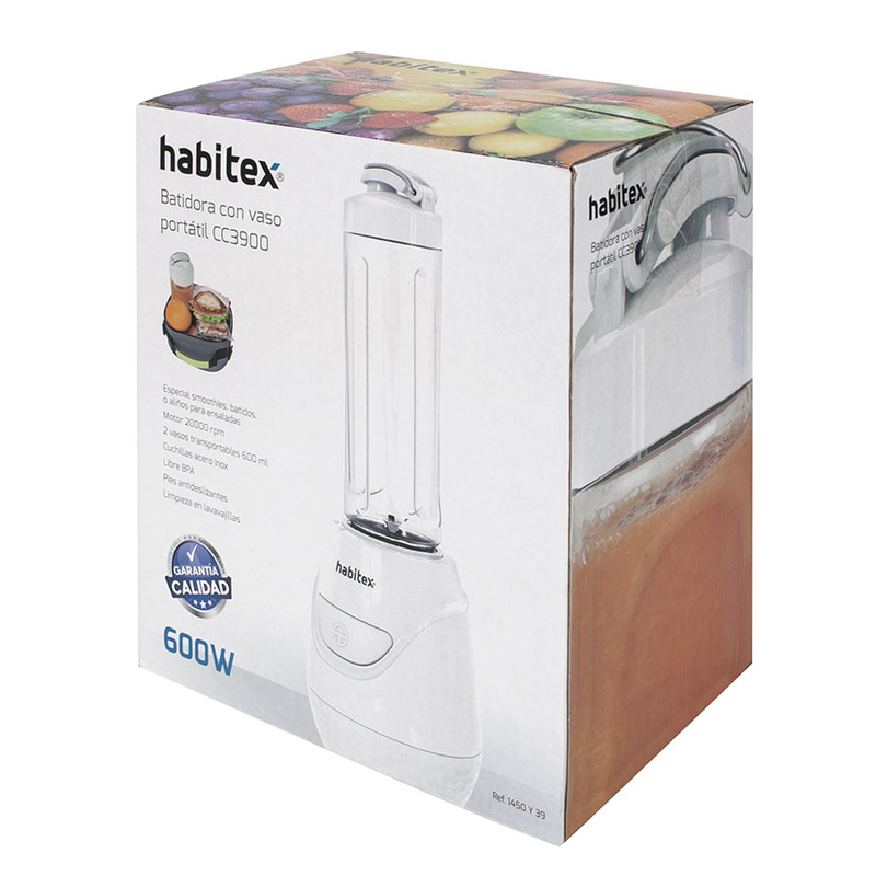 Batidora de vaso individual 600W HABITEX CC3900