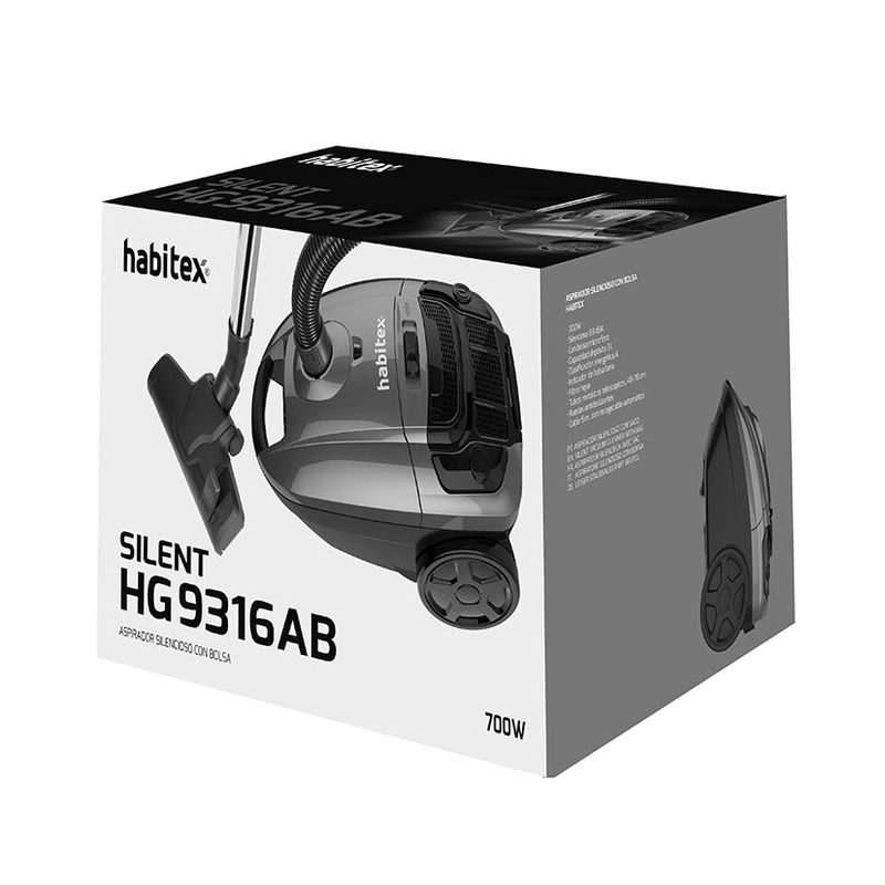 Aspirador con bolsa HABITEX Silent HG9316AB