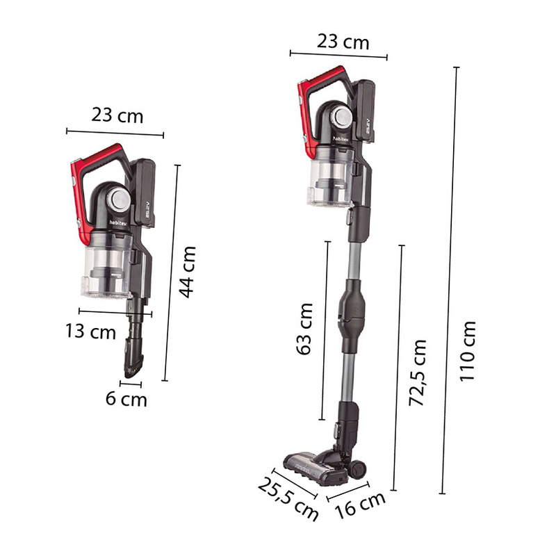 Aspirador escoba 2 en 1 HABITEX VC95218P