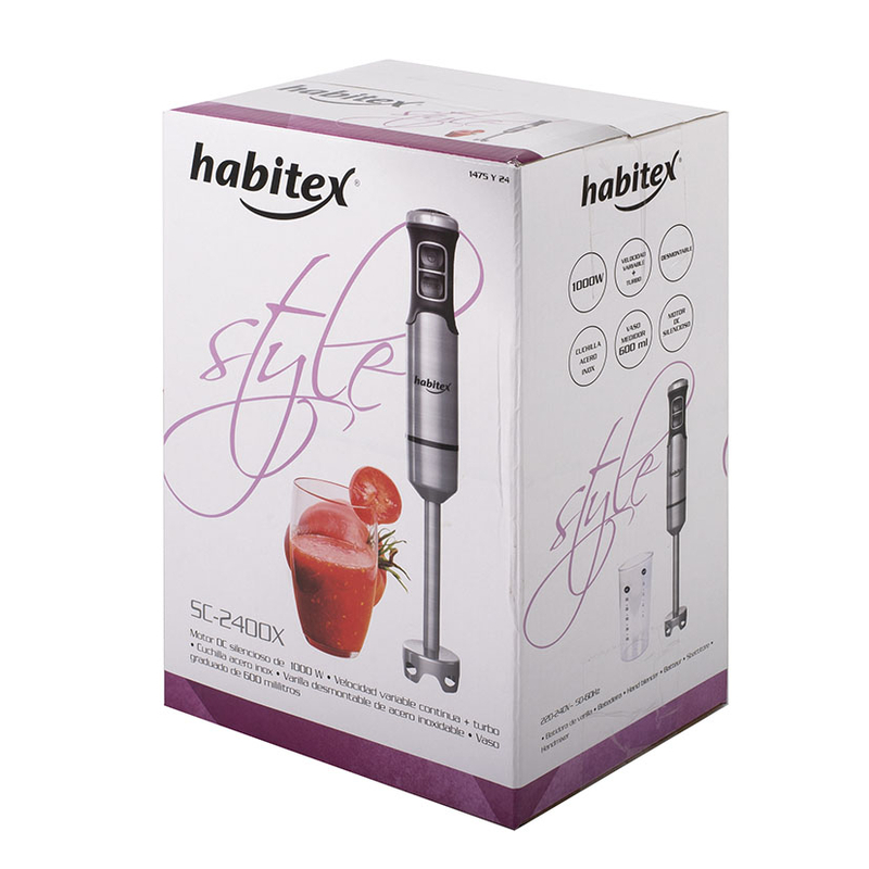 Batidora de mano HABITEX Style SC2400X 1000 W