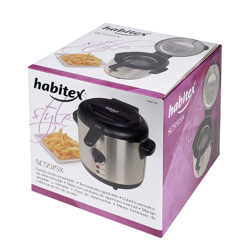 Freidora HABITEX SC5515X 1190W 1,5L