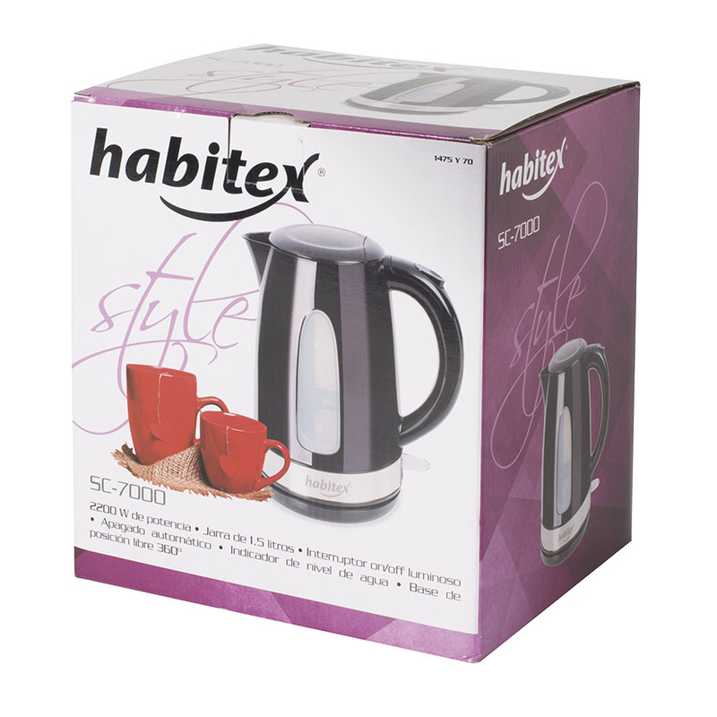 Hervidor de agua 2200W HABITEX SC7000