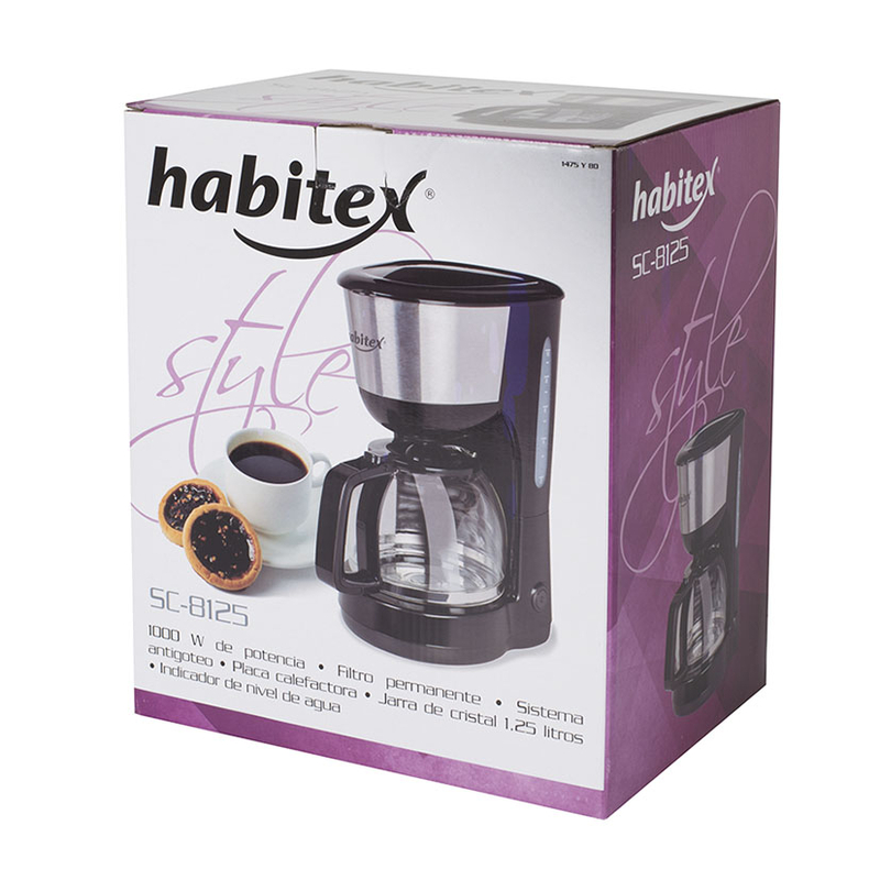 Cafetera goteo 1000W HABITEX SC8125