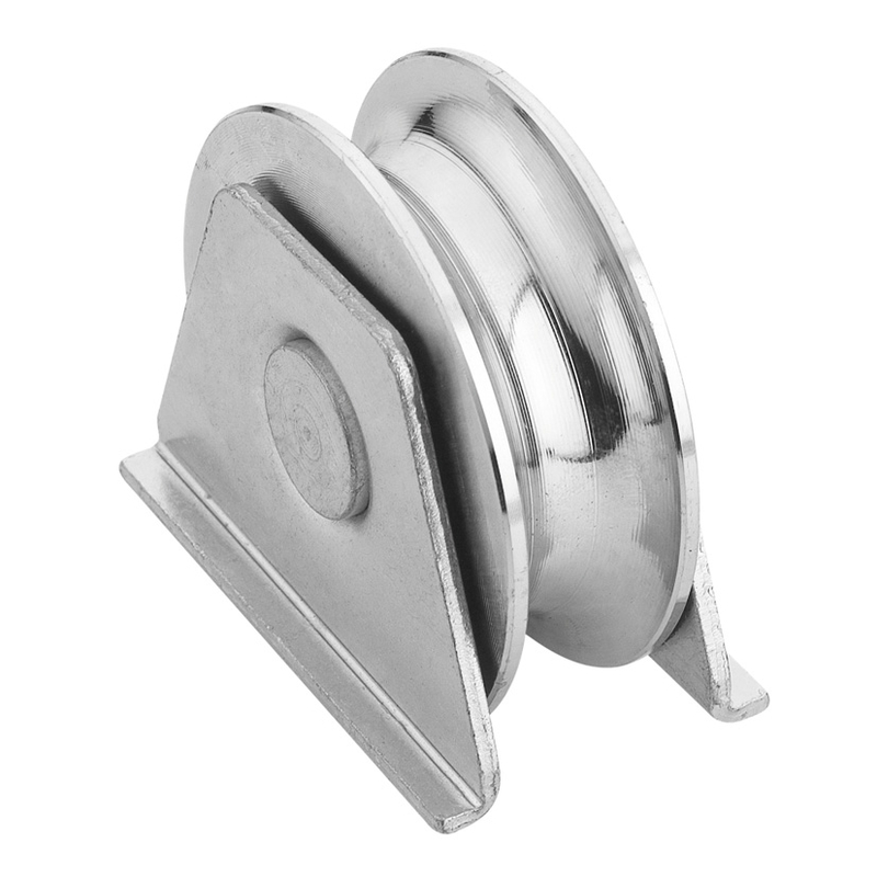Polea acero ESTEBRO canal 20 mm con soporte
