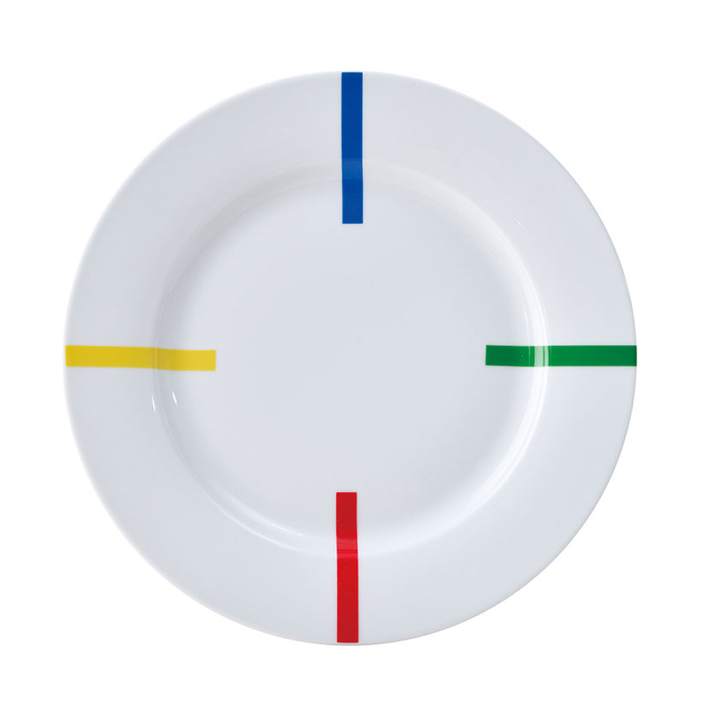 Vajilla 18 piezas porcelana BENETTON New Bone China Rainbow