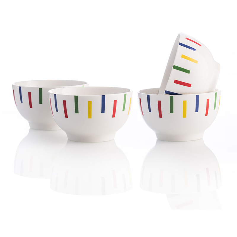 Juego 4 bols BENETTON New Bone Chine Rainbow