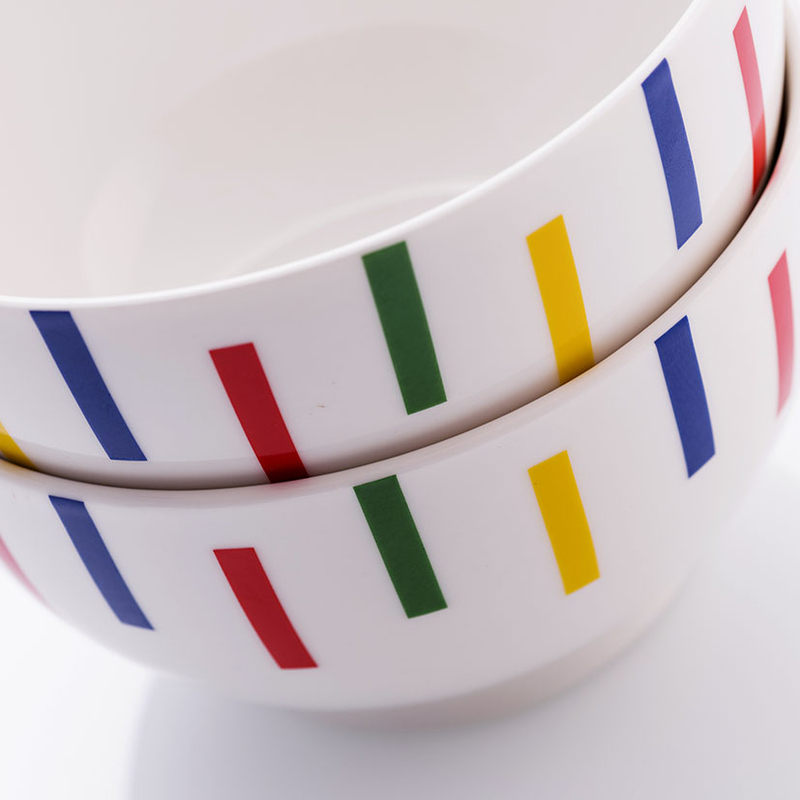 Juego 4 bols BENETTON New Bone Chine Rainbow